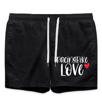 Bike Sport Cycling Gift Racingbike Love! - Swim Trunks - black - Front - AI Model Male 185 light (185cm)