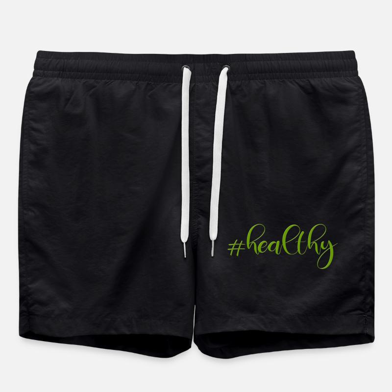 #healthy - Swim Trunks - black