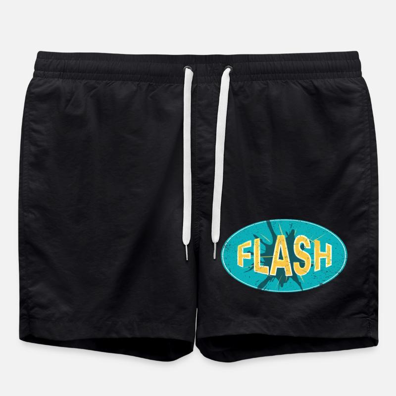 FLASH EMBLEM - Short de bain - noir