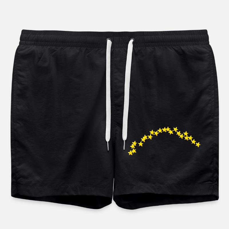 Demi-cercle Stararc petites étoiles 3D - Short de bain - noir