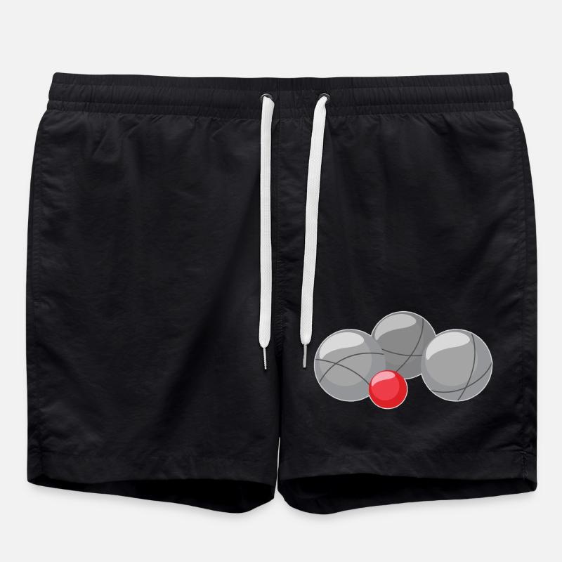 Boules pour pétanque et pétanque - Short de bain - noir
