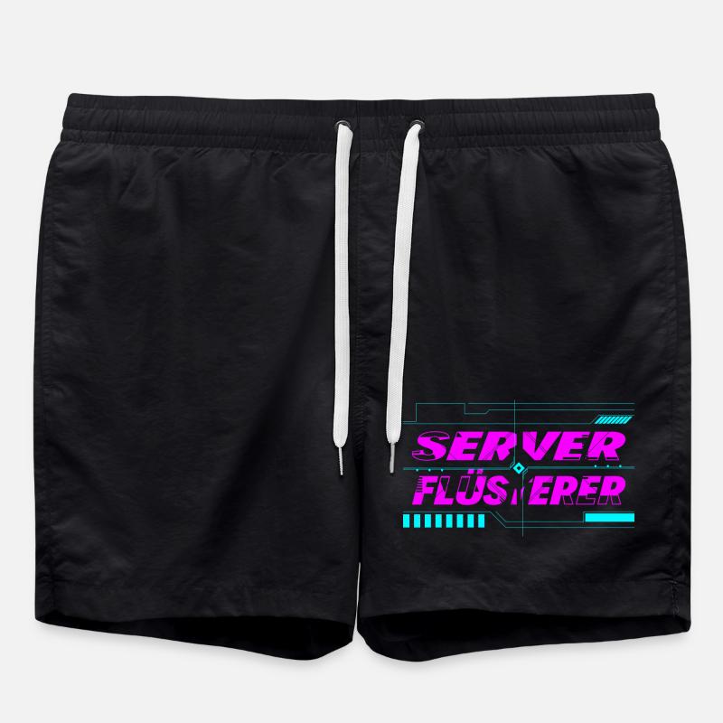 Chuchoteur de serveur - Short de bain - noir