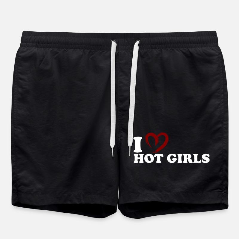 Moi ♥ les filles sexy - Short de bain - noir