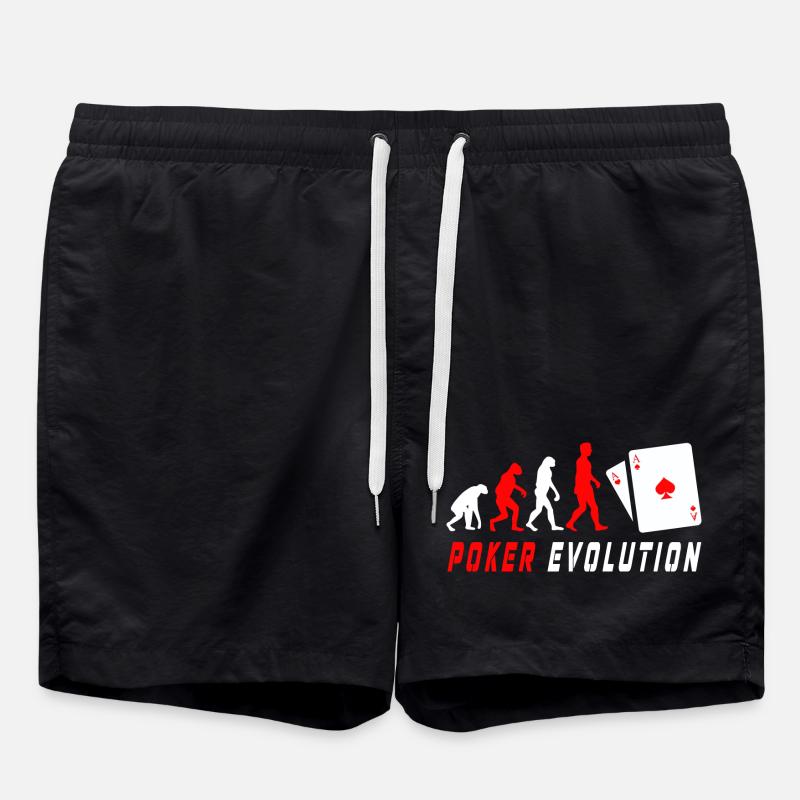 Poker Evolution - Swim Trunks - black