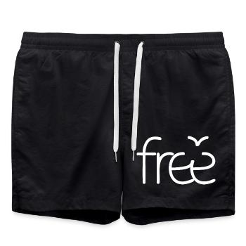 Gratuit (foncé) - Short de bain - noir - Devant - AI Model Male 185 light (185cm)