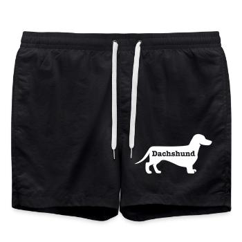 Teckel - Short de bain - noir - Devant - AI Model Male 185 light (185cm)
