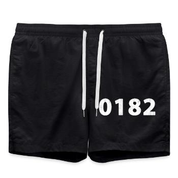 0182 Gouda Schoonhoven Reeuwwijk Vlist Moordrecht - Short de bain - noir - Devant - AI Model Male 185 light (185cm)