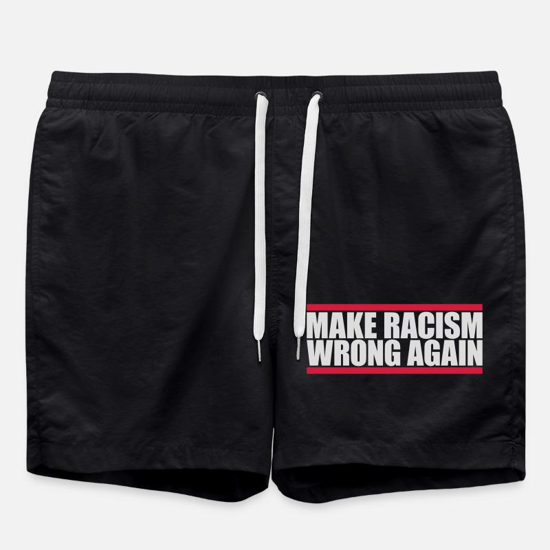 make racism wrong again - Badeshorts - Schwarz