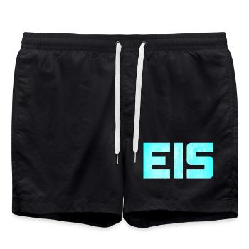Eis Sommer Winterurlaub Schnee Après-Ski Piste - Badeshorts - Schwarz - Vorne - AI Model Male 185 light (185cm)