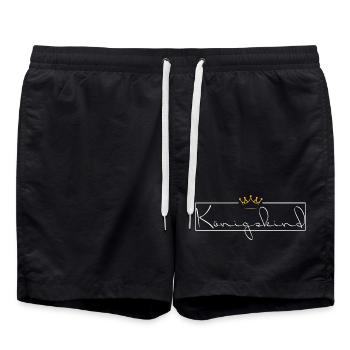 Child of God - gold / weiß - Badeshorts - Schwarz - Vorne - AI Model Male 185 light (185cm)