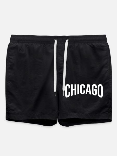 Urban Chicago Design - Swim Trunks - black