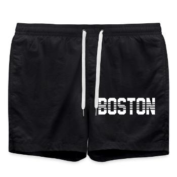 Boston - Short de bain - noir - Devant - AI Model Male 185 light (185cm)