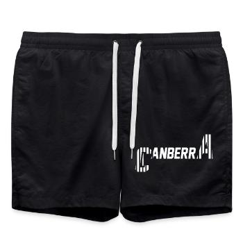 Canberra - Badeshorts - Schwarz - Vorne - AI Model Male 185 light (185cm)
