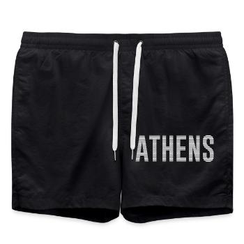 Athènes - Short de bain - noir - Devant - AI Model Male 185 light (185cm)