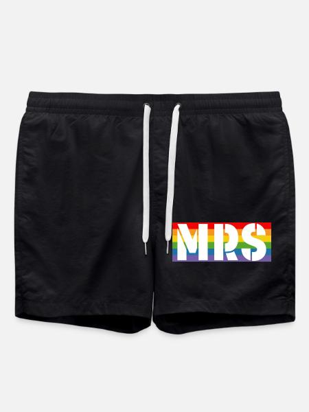 Rainbow shirt MRS - Swim Trunks - black