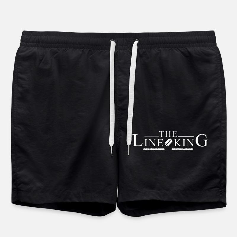 The Line King cocaine - Badeshorts - Schwarz