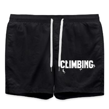 Klettern - Badeshorts - Schwarz - Vorne - AI Model Male 185 light (185cm)