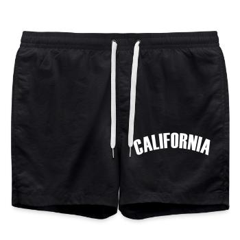 Chemise californienne - Short de bain - noir - Devant - AI Model Male 185 light (185cm)