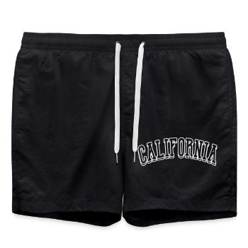 California Shirt - Swim Trunks - black - Front - AI Model Male 185 light (185cm)