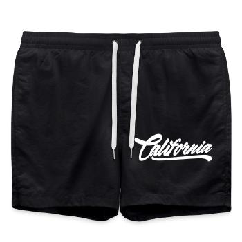 Chemise californienne - Short de bain - noir - Devant - AI Model Male 185 light (185cm)