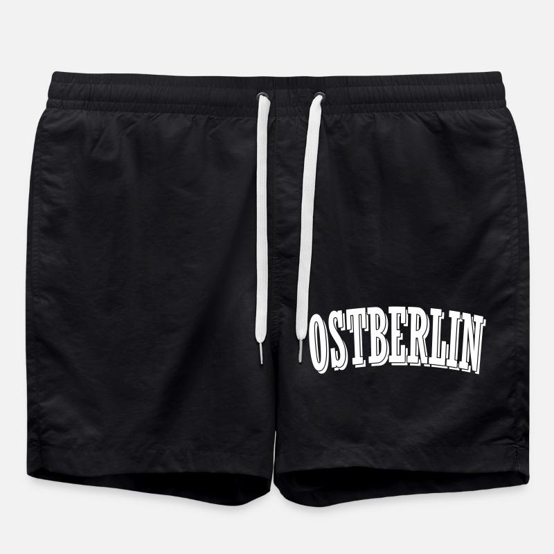 ostberlin shirt - Badeshorts - Schwarz
