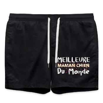 Meilleure Maman Chien Du Monde - Short de bain - noir - Devant - AI Model Male 185 light (185cm)