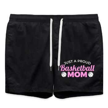 Basketball Mom - Swim Trunks - black - Front - AI Model Male 185 light (185cm)