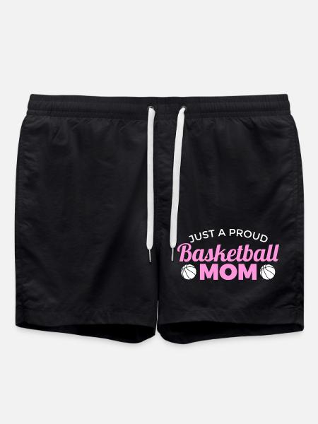Basketball Mom - Swim Trunks - black