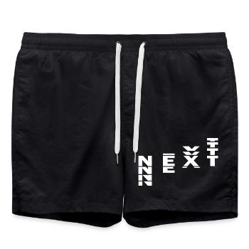 NEXT - Badeshorts - Schwarz - Vorne - AI Model Male 185 light (185cm)
