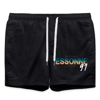 Essonne Sunset Skyline 91 - Swim Trunks - black - Front - AI Model Male 185 light (185cm)
