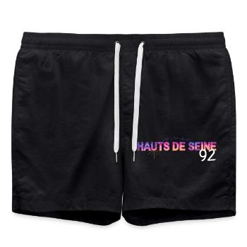 Hauts Seine Skyline Gradient 92 - Swim Trunks - black - Front - AI Model Male 185 light (185cm)