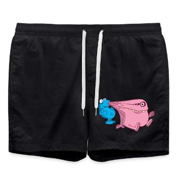 Energiestaubsauger Monster - Badeshorts - Schwarz - Vorne - AI Model Male 185 light (185cm)