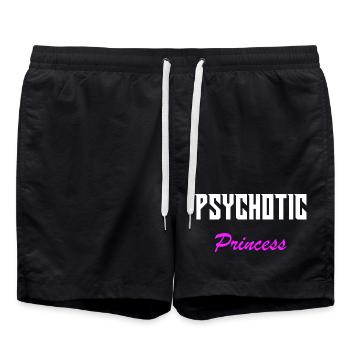 Psychotic Princess - Swim Trunks - black - Front - AI Model Male 185 light (185cm)