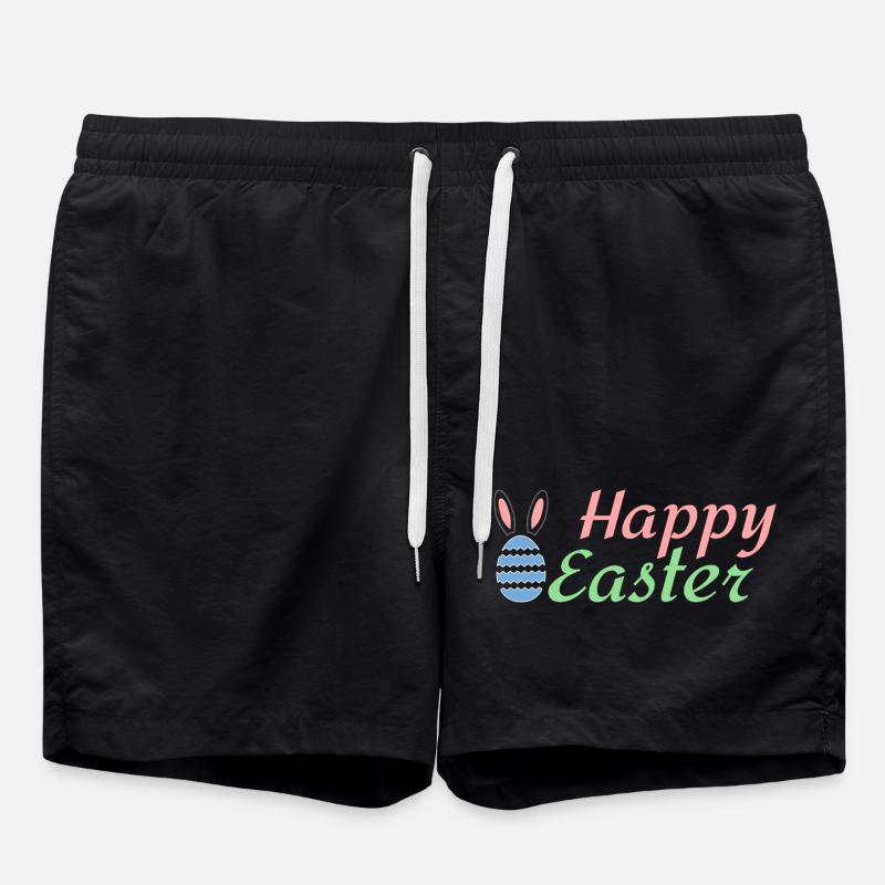 Happy Easter - Swim Trunks - black