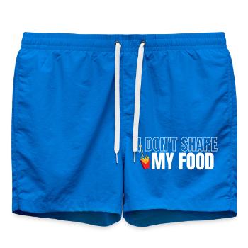 Don't Share My Food - Swim Trunks - cobalt blue - Front