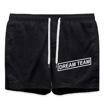Dream Team - Badeshorts - Schwarz - Vorne - AI Model Male 185 light (185cm)