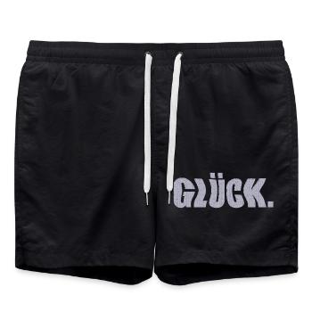 glück - Badeshorts - Schwarz - Vorne - AI Model Male 185 light (185cm)