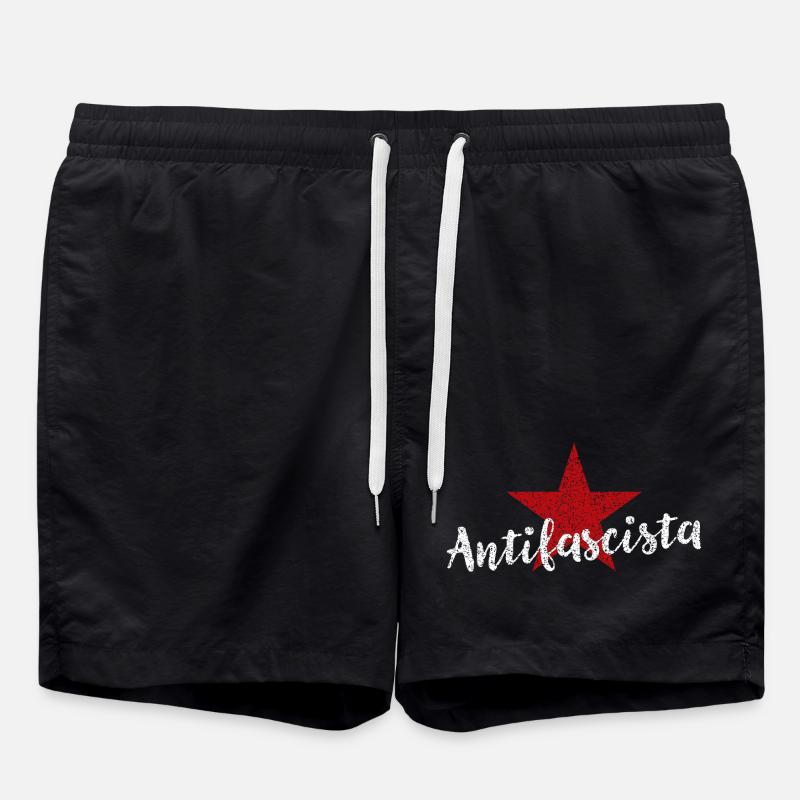 Antifascist - Swim Trunks - black