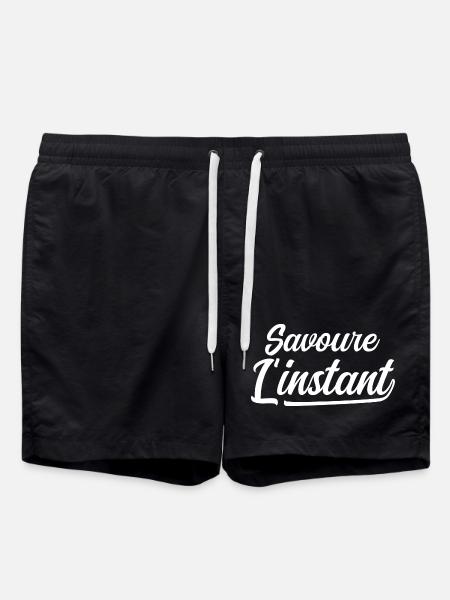 Savoure l'instant - Short de bain - noir