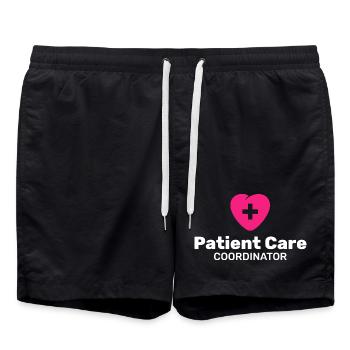 Patient Care Coordinator - Swim Trunks - black - Front - AI Model Male 185 light (185cm)