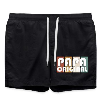 Papa Original - Short de bain - noir - Devant - AI Model Male 185 light (185cm)