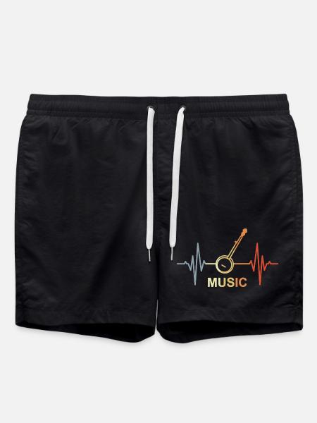 Musik Herzklopfen - Badeshorts - Schwarz