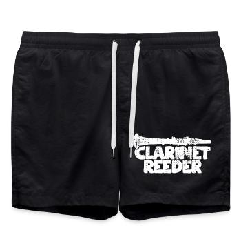 Mouthpiece clarinet - Swim Trunks - black - Front - AI Model Male 185 light (185cm)