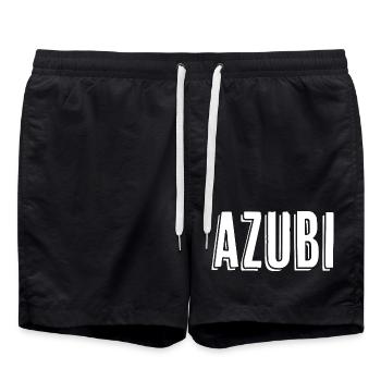 Azubi Tshirt Geschenkidee 23 - Badeshorts - Schwarz - Vorne - AI Model Male 185 light (185cm)