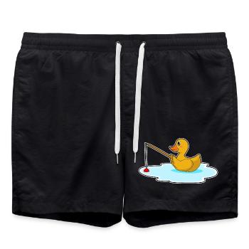 Pêche à la canne pêcheuse pour les pêcheurs canards - Short de bain - noir - Devant - AI Model Male 185 light (185cm)
