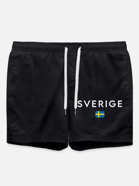 Drapeau de la Suède - Short de bain - noir
