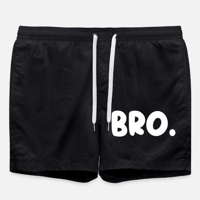 Bro! - Swim Trunks - black
