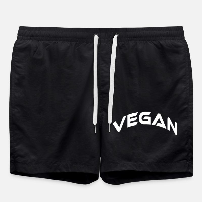 Vegan - Badeshorts - Schwarz