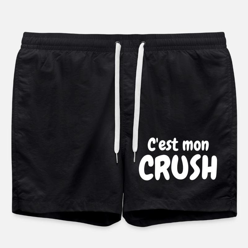 Crush, c'est mon Crush, béguin - Short de bain - noir