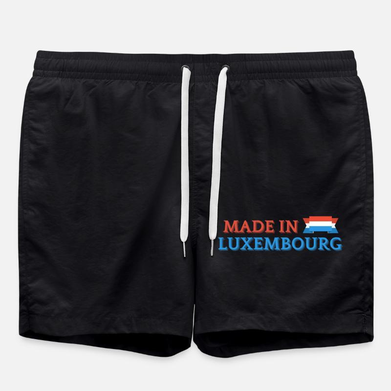 Made in Luxembourg, Luxembourg pride - Swim Trunks - black
